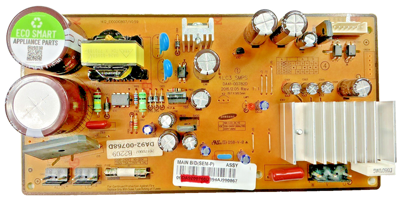DA92-00768D OEM Samsung Refrigerator Inverter Board Replacement Part