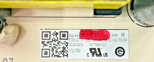 Part number sticker — match 0061800501A on your board