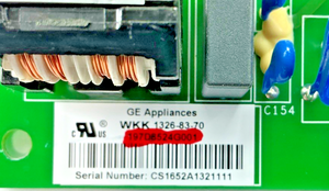 Part number sticker — match 197D8524G001 on your board