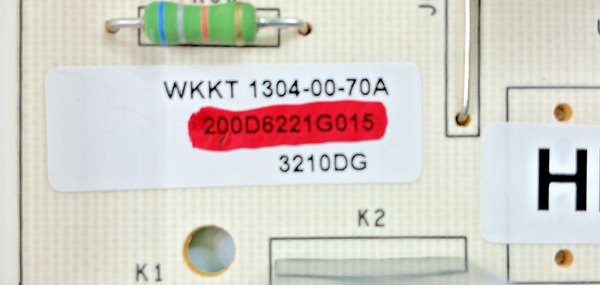 Part number sticker — match 200D6221G015 OEM GE Refrigerator Main Control Board Replacement