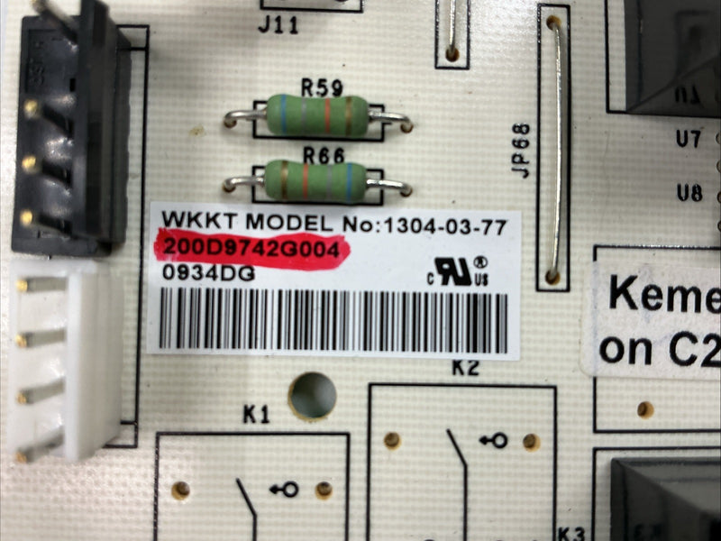 Part number sticker — 200D9742G004