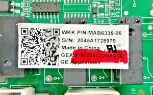 Part number sticker — match 245D2268G001 on your board