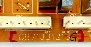 Part number sticker — match 6871JB1213G on your board
