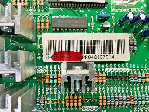 Part number sticker — match DA41-00476A OEM Samsung Refrigerator Main Control Board Replacement