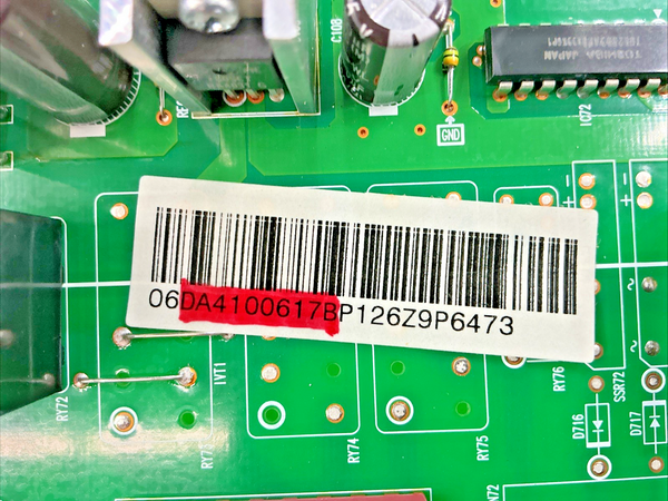 Part number sticker — match DA41-00617B OEM Samsung Refrigerator Main Control Board Replacement