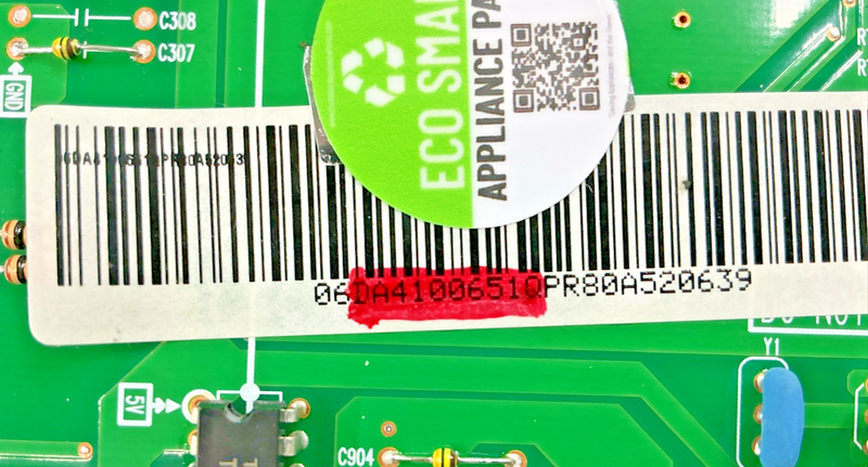 Part number sticker — DA41-00651Q