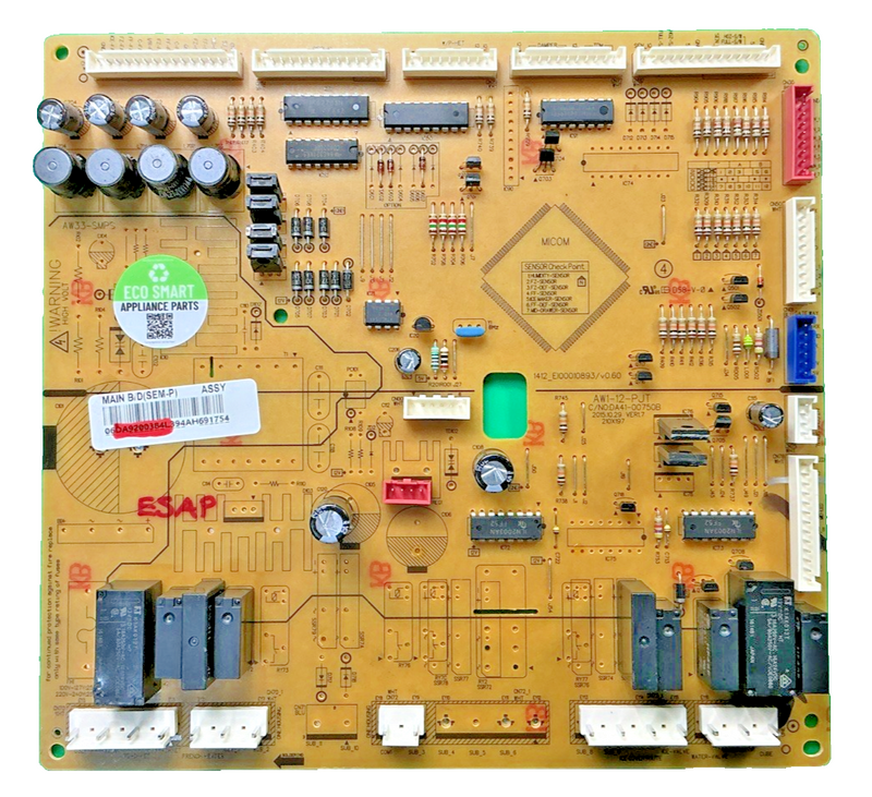 DA92-00384L OEM Samsung Refrigerator Main Control Board Replacement Part