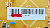 Part number sticker — DA92-00591A