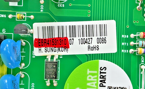Part number sticker — match EBR41531310 on your board