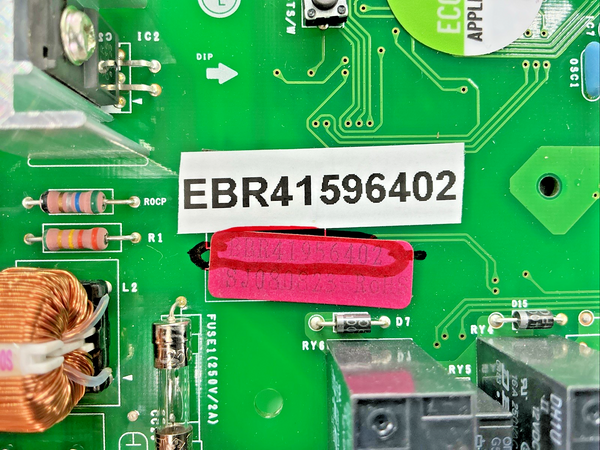 Part number sticker — match EBR41956402 OEM LG Refrigerator Main Control Board Replacement