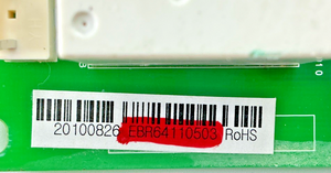 Part number sticker — match EBR64110503 on your board