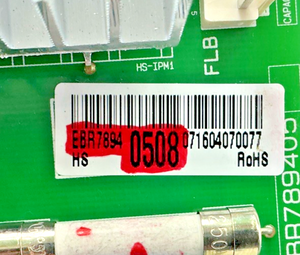 Part number sticker — match EBR78940508 on your board