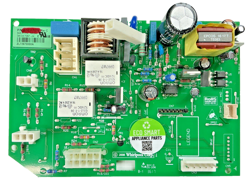 W10317076 OEM Whirlpool Refrigerator Main Control Board Replacement Part