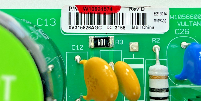 Part number sticker — W10624574