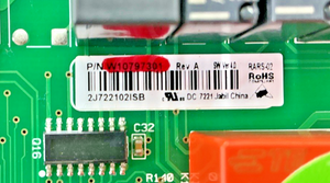 Part number sticker — match W10797301 on your board