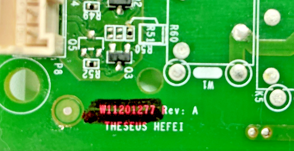 Part number sticker — match W11201277 OEM Whirlpool Refrigerator Main Control Board Replacement